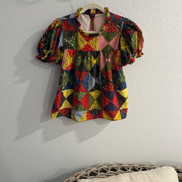 Doen Multicolor Patchwork Blouse - Picture 9 of 9